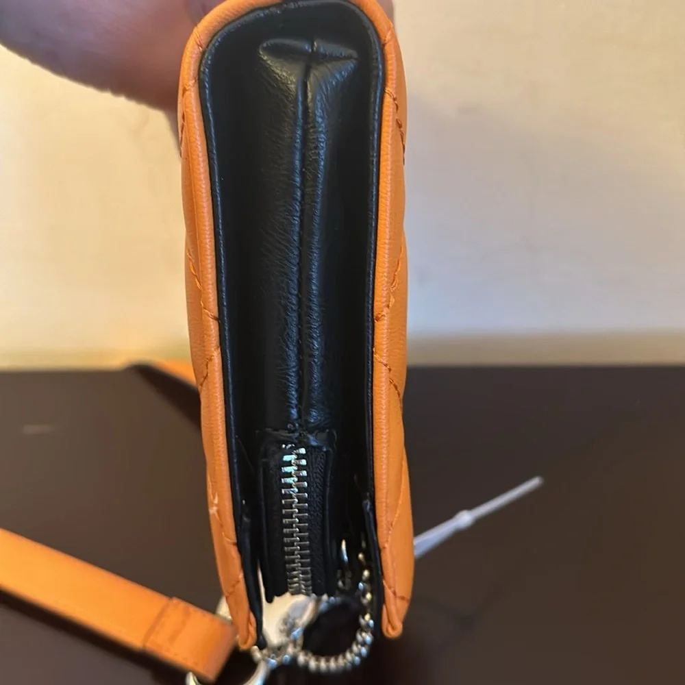 Steve Madden  bright orange crossbody bag with silver hardware. BNWOTS! - Picture 9 of 11